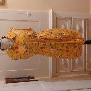 No Boundaries yellow floral sleeveless dress Sz  XL 🎁